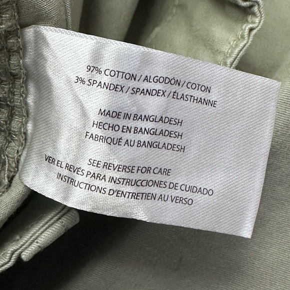 NWT Gap Olive Green Slim Ankle Chino Pants Size 8 - Picture 6 of 11